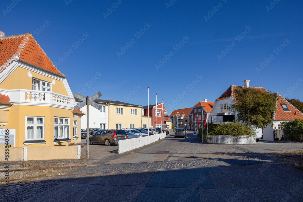 Skagen town is Denmark's northernmost town, on the east coast of the Skagen Odde peninsula in the far north of Jutland,Scandinavia,Europe