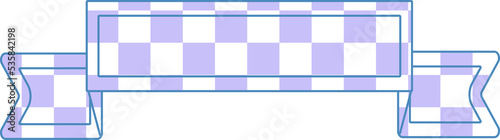 cute masking tape, banner, tag, label checkers, gingham, plaid, tartan decoration