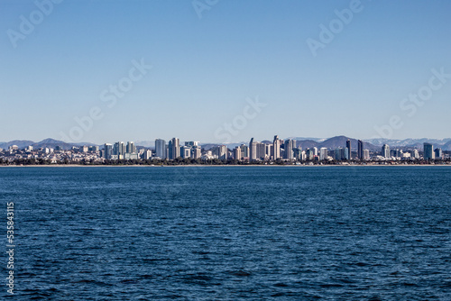 The city of San Diego Skyline.
