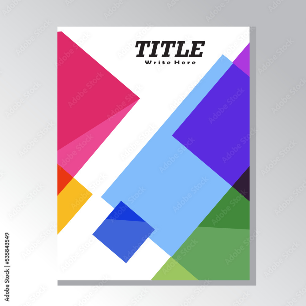 vector cover template suitable for any cover