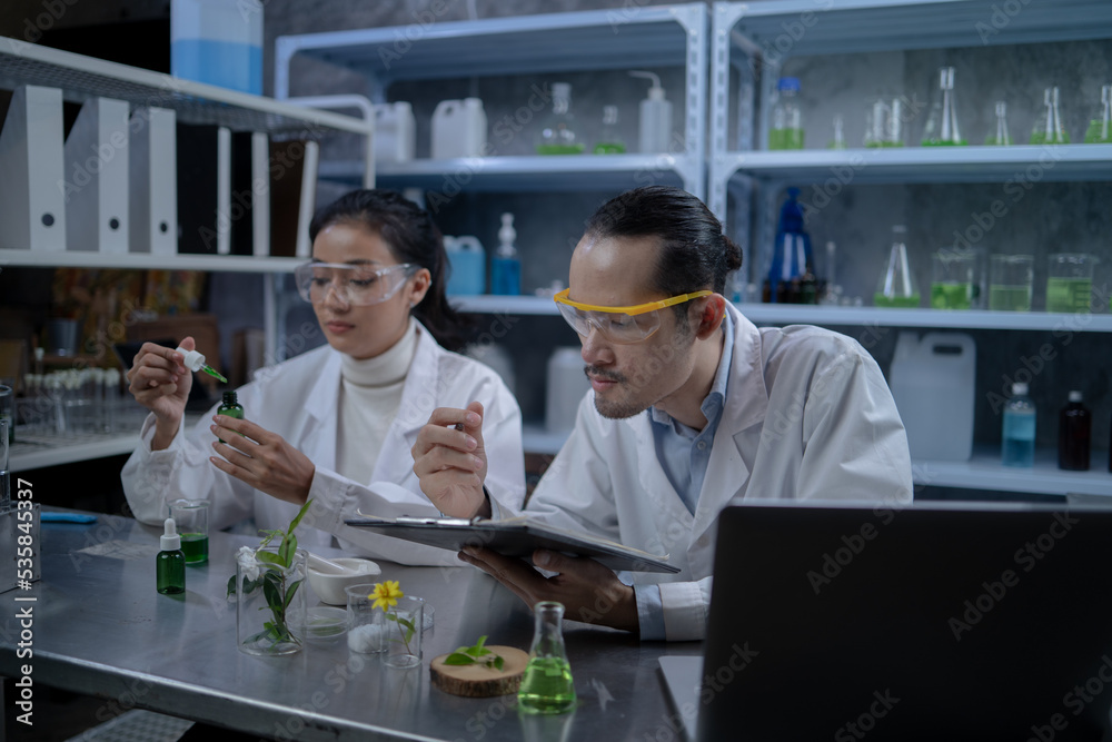 Medical Science Laboratory Looking Under Microscope Analysis of Test Biotechnology working with Advanced Equipment Medical Science Laboratory Looking Under Microscope Analysis of Test Biotechnology working with Advanced Equipment
