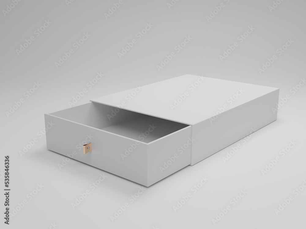 Naklejka premium Gift box packaging mockup 3d rendering
