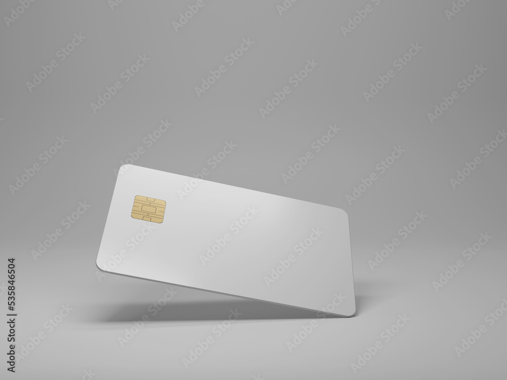 Credit card mockup 3d rendering Credit card mockup 3d rendering