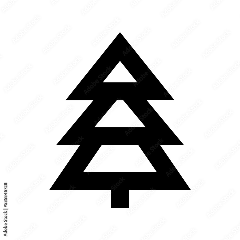 Fir Tree Vector Icon Fir Tree Vector Icon