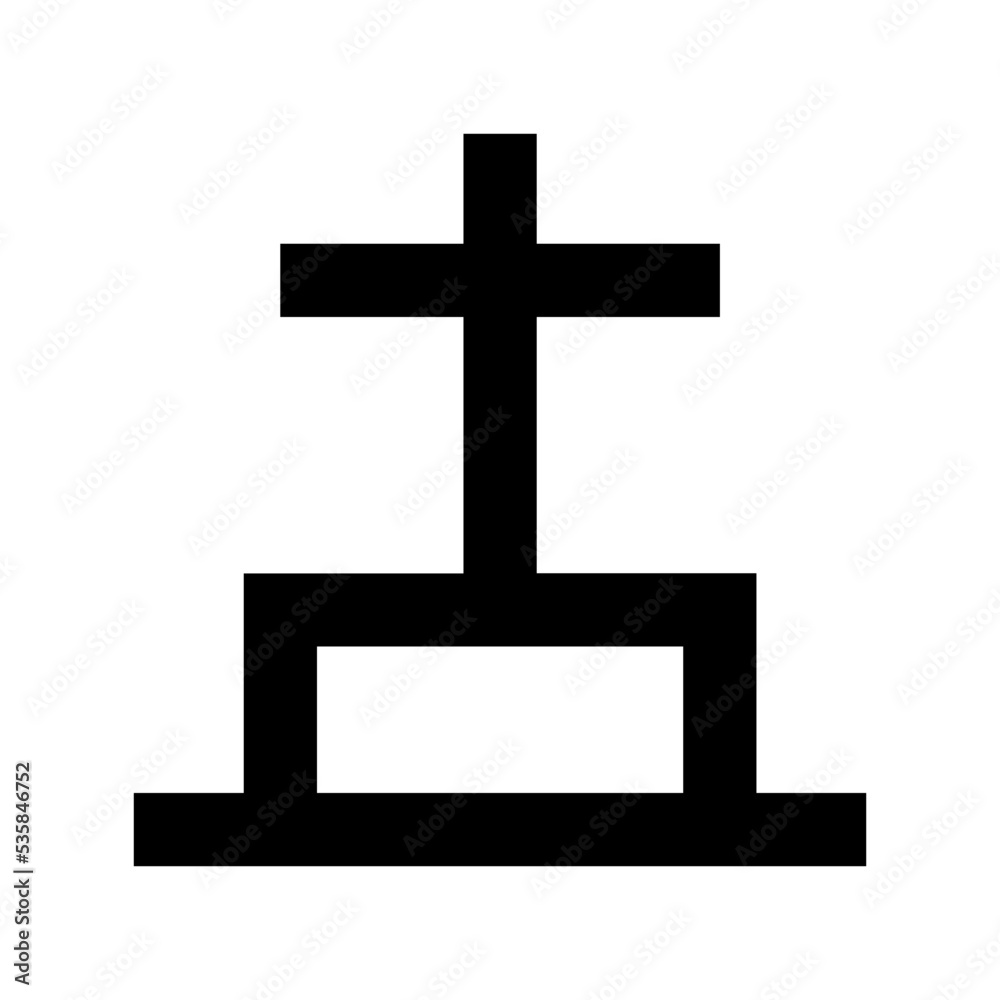 Graveyard Vector Icon Graveyard Vector Icon