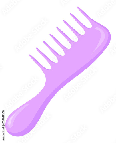 Cartoon hair brush. Palstic wide tooth comb