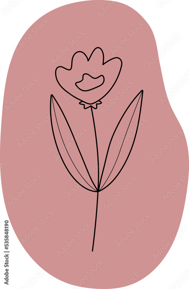 Flower Drawing Doodle Abstract Minimal Flower Drawing Doodle Abstract Minimal