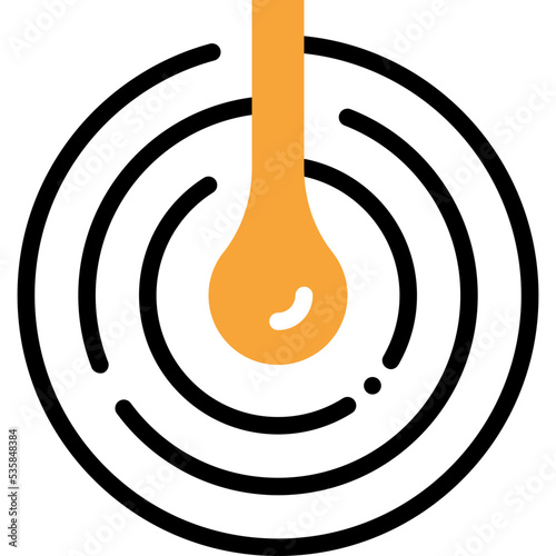 crude oil flat line icon