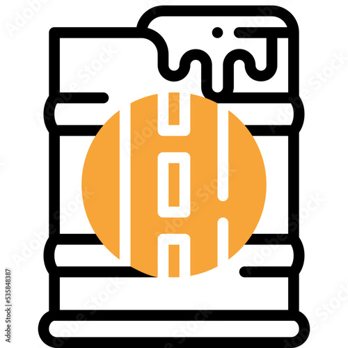 bitumen flat line icon