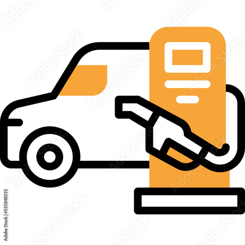 refilling flat line icon