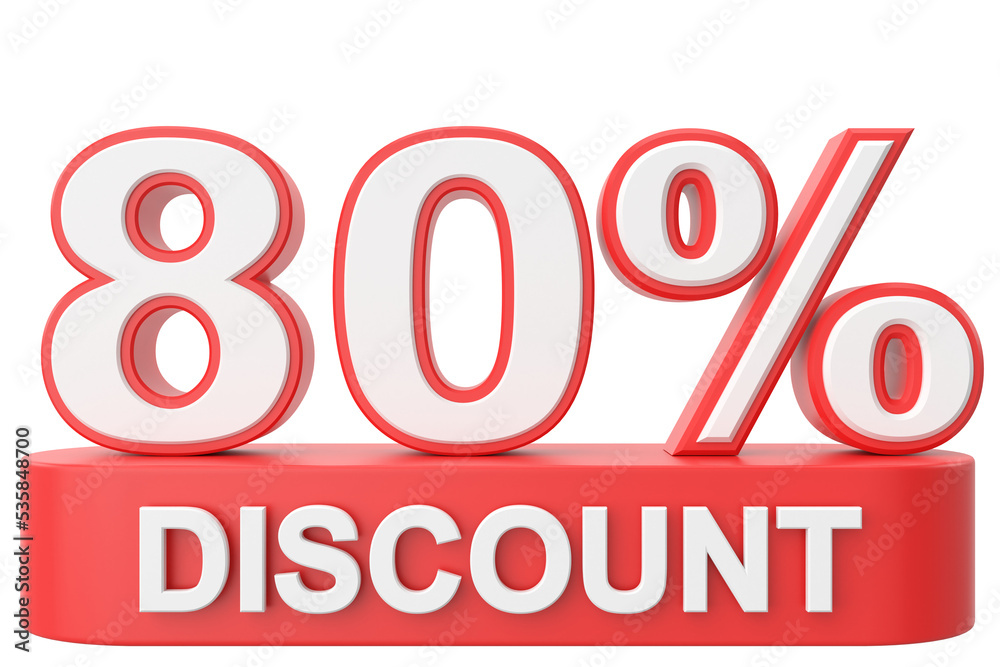 3D eighty percent discount. 80% discount. 80% sale. 3D eighty percent discount. 80% discount. 80% sale.