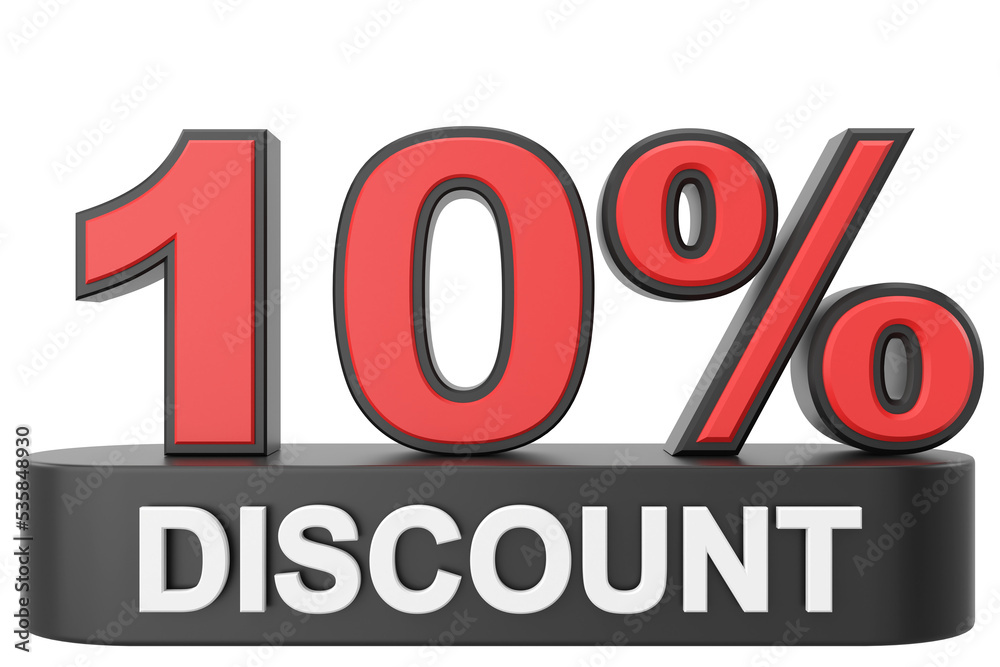 3D ten percent discount. 10% discount. 10% sale. 3D ten percent discount. 10% discount. 10% sale.