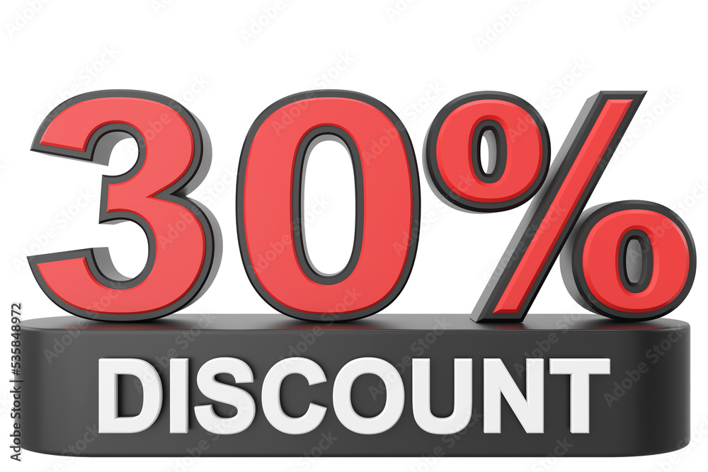 3D thirty percent discount. 30% discount. 30% sale. 3D thirty percent discount. 30% discount. 30% sale.