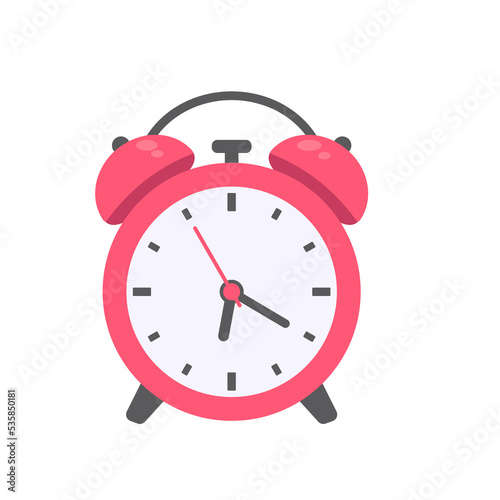Loud alarm clock alerts wake up time and schedule.