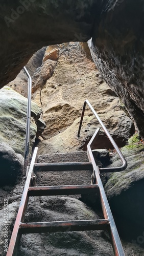 Rock face in the Elbe Sandstone Mountains photo