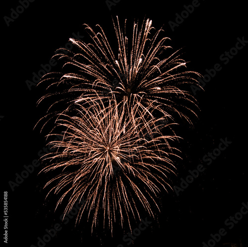 fireworks in the night sky