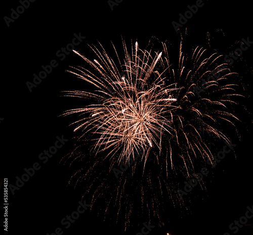 fireworks in the night sky
