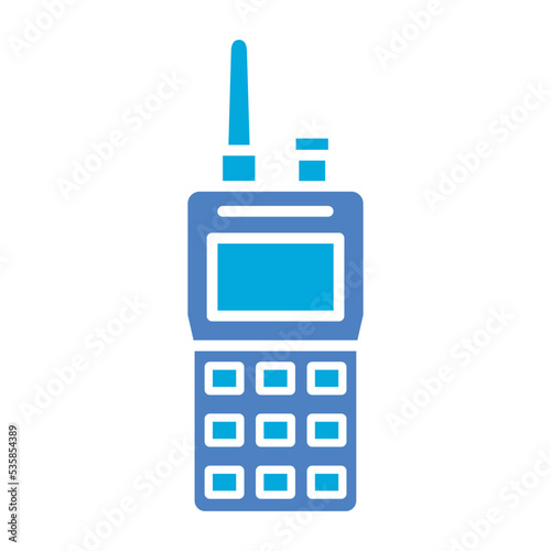 Walkie Talkie Glyph Two Color Icon