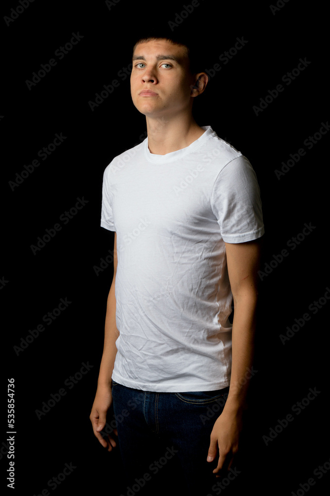 A portrait of a nineteen year old teen boy A portrait of a nineteen year old teen boy