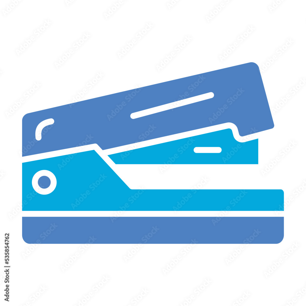 Stapler Glyph Two Color Icon Stapler Glyph Two Color Icon