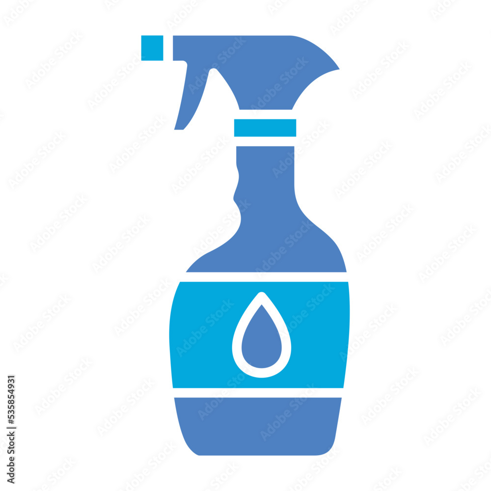 Cleaning Spray Glyph Two Color Icon Cleaning Spray Glyph Two Color Icon
