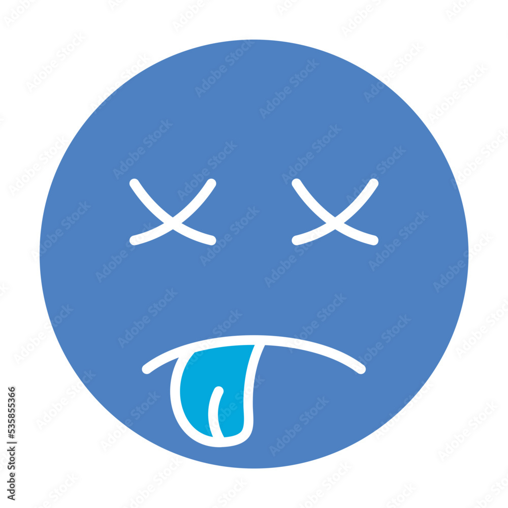 Dead Glyph Two Color Icon Dead Glyph Two Color Icon
