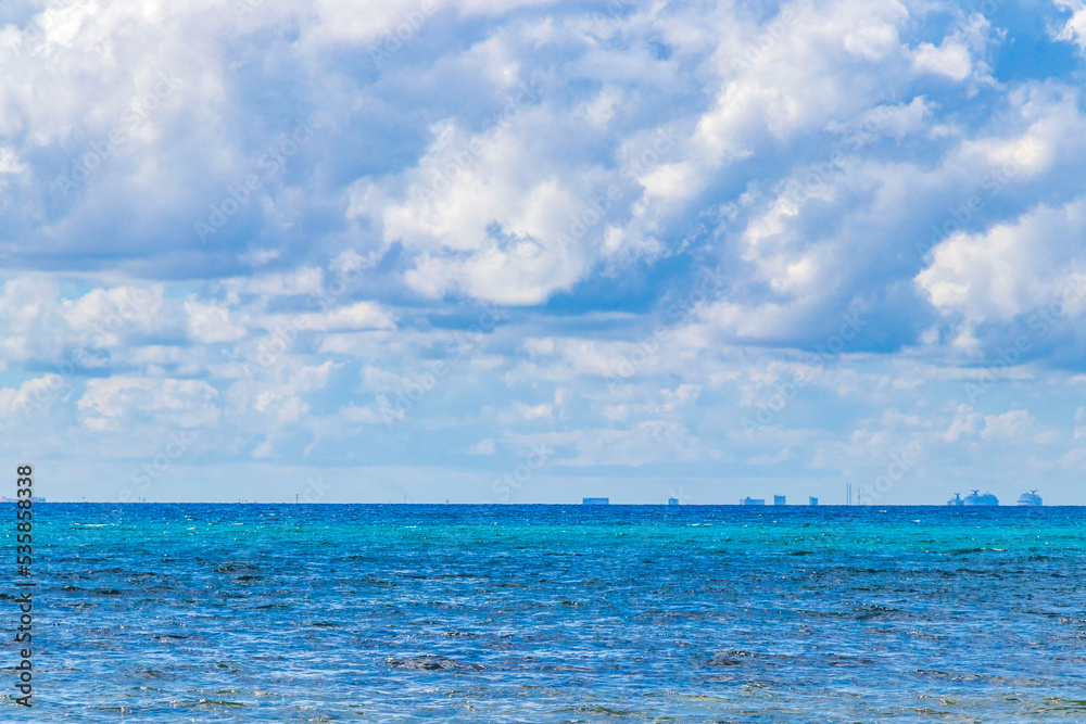 Tropical landscape panorama view to Cozumel island cityscape Mexico. Tropical landscape panorama view to Cozumel island cityscape Mexico.