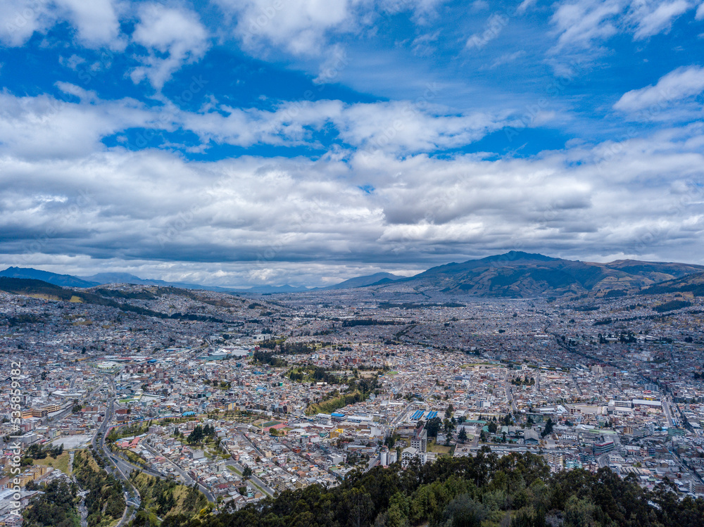 Quito, the capital of the South American country Ecuador
