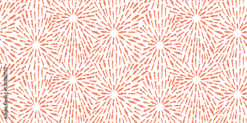 Abstract pattern in boho style. Geometric pattern seamless. Salute print endless pattern on white background. Vector in doodle style. Design for fabrics, scrapbooking, wallpapers.