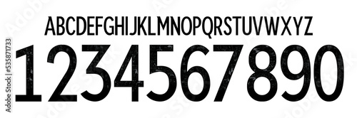 font vector team 2022 kit sport style font. football style font with lines. germany font world cup.sports style letters and numbers for soccer team
