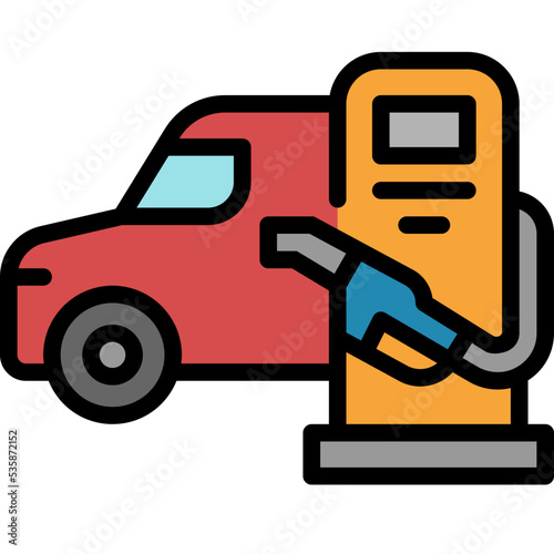 refilling filled outline icon
