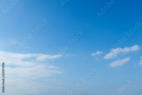 Blue sky with white clouds