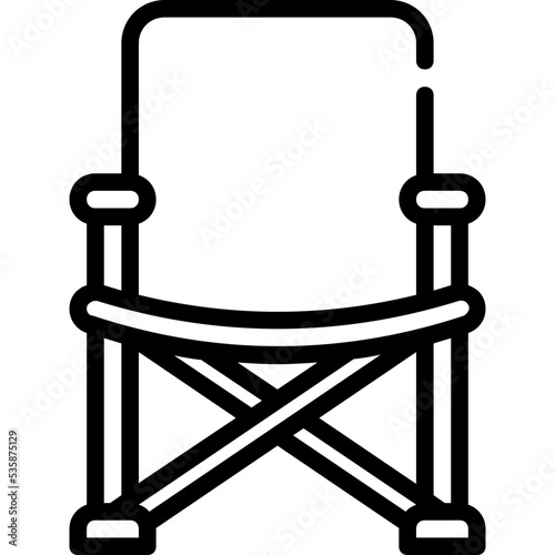 camping chair icon