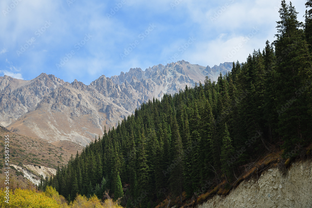 Fototapeta premium Ala Archa national park, Kyrgyzstan