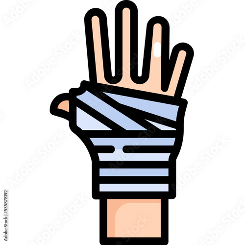hand gauze icon
