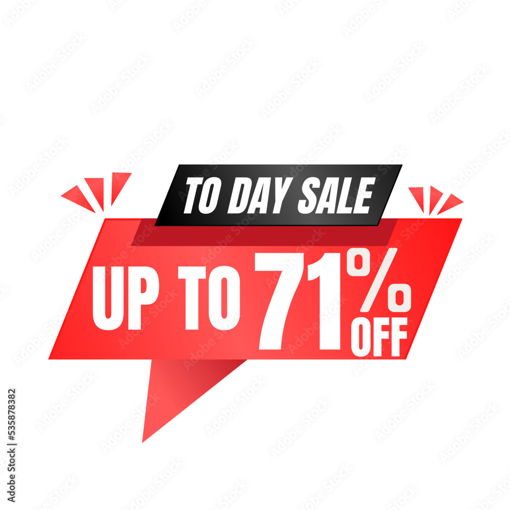 71% off sale balloon. Red and black vector illustration . sale discount label design, Seventy-one 71% off sale balloon. Red and black vector illustration . sale discount label design, Seventy-one