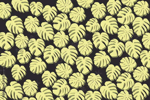 leaves yellow pattern