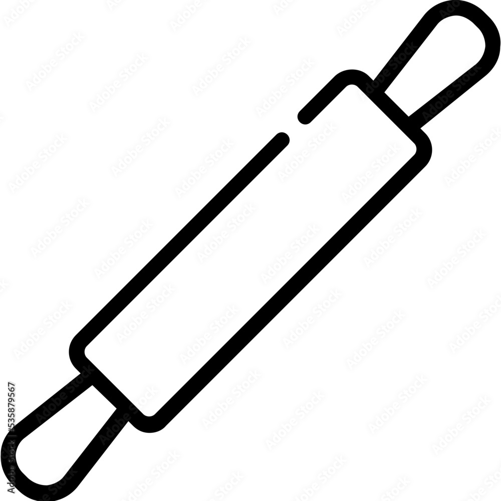 Obraz premium rolling pin icon