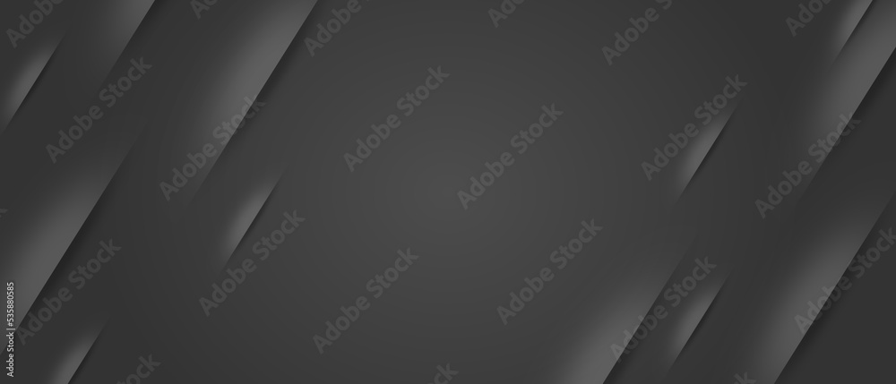 abstract modern luxury black gradient background with texture paper cut style