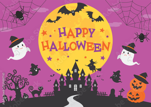 ハロウィン_イメージ_紫_1