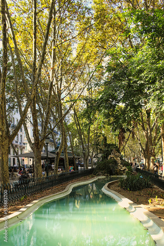 Liberdade avenue in the center of Lisbon