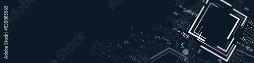 Abstract background of technology and science.