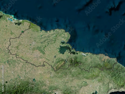 Cuadro en lienzo Holguin, Cuba. High-res satellite. No legend