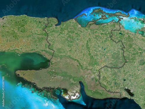 Matanzas, Cuba. High-res satellite. No legend