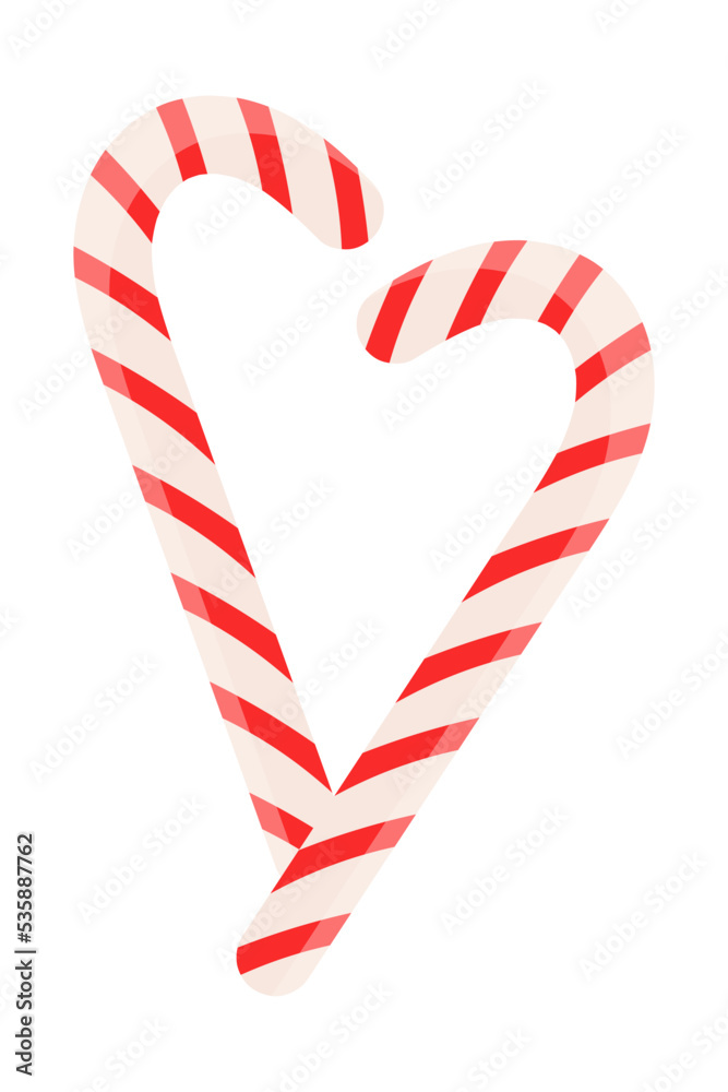 Fototapeta premium Candies. Striped lollipops isolated on a white background. Vector illustration EPS 10. Holiday.