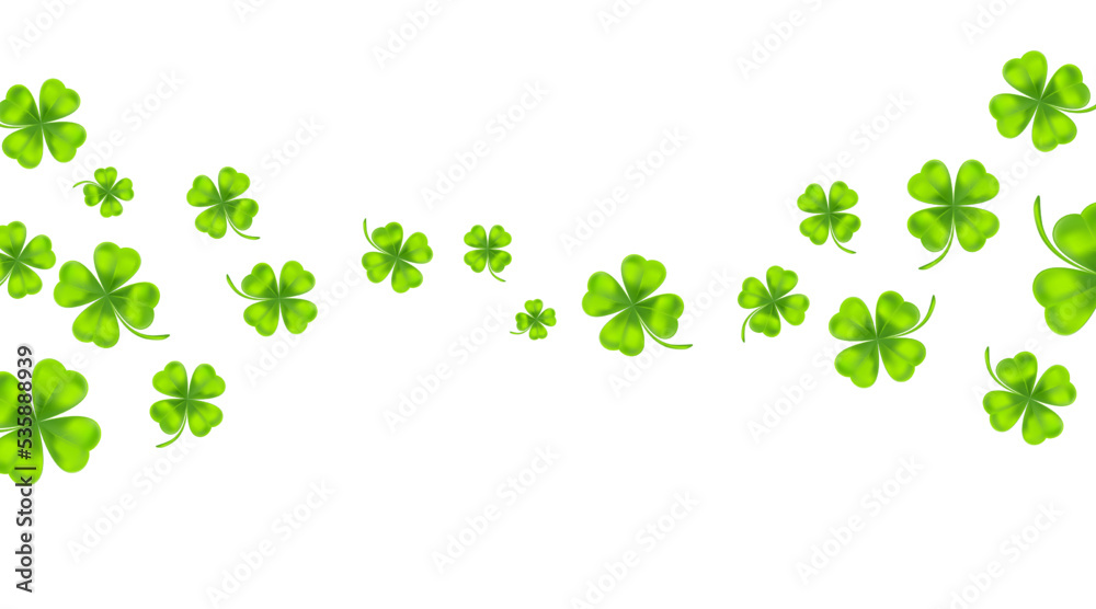 Wallpaper with lucky clover leaves in realistic style. Beautiful artwork with gradient mesh. Wallpaper with lucky clover leaves in realistic style. Beautiful artwork with gradient mesh.