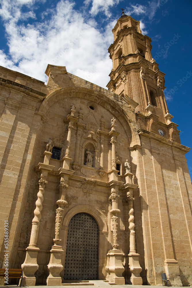 Saint John the Baptist church in Mas de las Matas town Teruel Aragon Spain