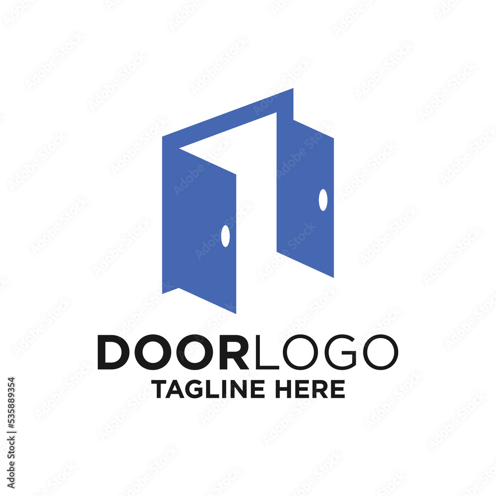 Door Logo Design Template Inspiration, Vector Illustration. Door Logo Design Template Inspiration, Vector Illustration.