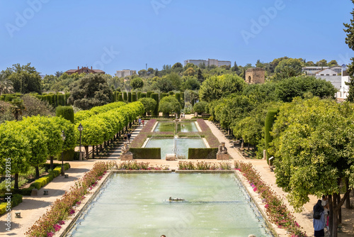 The gardens of Alcazar of the Christian Monarchs, Cordoba, Spain