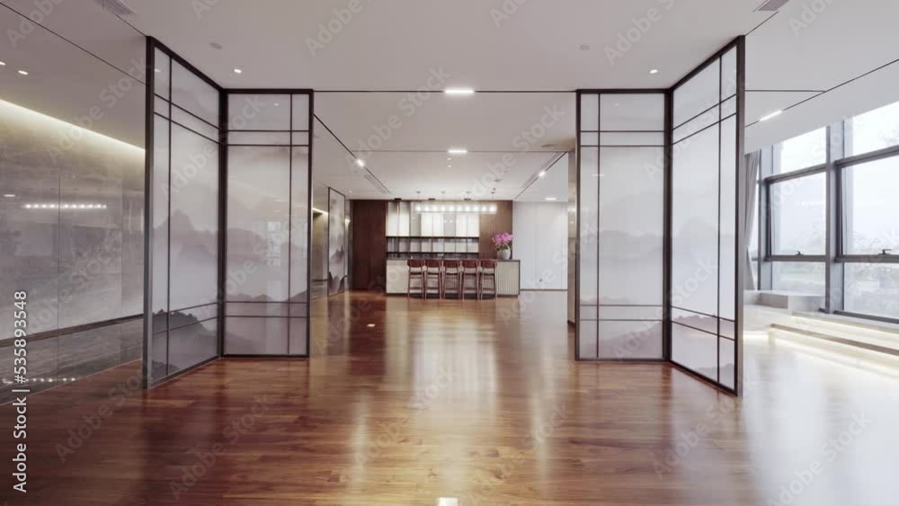 modern office empty room